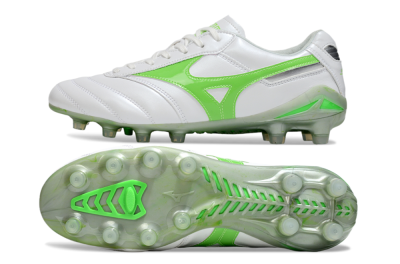 Mizuno Morelia 2 FG Firm Ground Soccer Cleats - White/Yellow