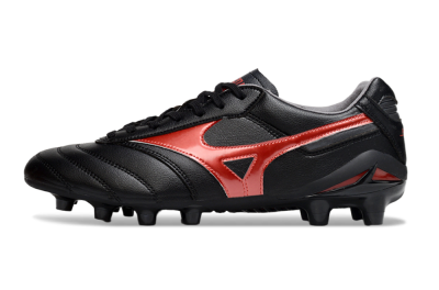 Mizuno Morelia 2 FG Firm Ground Soccer Cleats - Black/Red