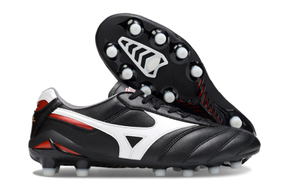 Mizuno Morelia 2 FG Firm Ground Soccer Cleats - Black/White/Red