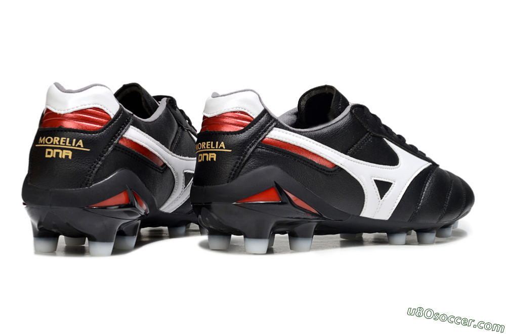Mizuno Morelia 2 FG Firm Ground Soccer Cleats - Black/White/Red 6