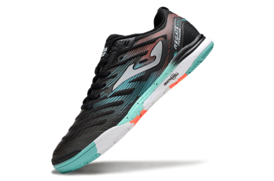 Joma Top Flex IC Indoor & Futsal Soccer Shoes - Black/Jade/Red