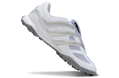 Adidas Predator 25 Elite Foldover Tongue TF Artificial Turf Soccer Shoes - Beige/White/Silver