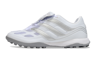 Adidas Predator 25 Elite Foldover Tongue TF Artificial Turf Soccer Shoes - Beige/White/Silver