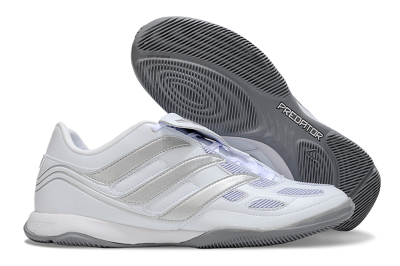 Adidas Predator 25 Elite Foldover Tongue IC Indoor & Futsal Soccer Shoes - Beige/White/Silver