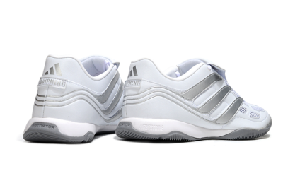 Adidas Predator 25 Elite Foldover Tongue IC Indoor & Futsal Soccer Shoes - Beige/White/Silver
