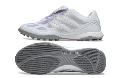 Adidas Predator 25 Elite Foldover Tongue IC Indoor & Futsal Soccer Shoes - Beige/White/Silver