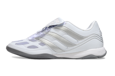 Adidas Predator 25 Elite Foldover Tongue IC Indoor & Futsal Soccer Shoes - Beige/White/Silver