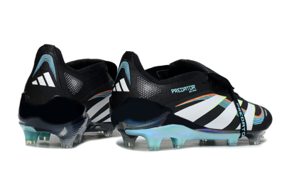 Adidas Predator 25 Elite Foldover Tongue FG Firm Ground Soccer Cleats - Black/White/Jade