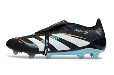 Adidas Predator 25 Elite Foldover Tongue FG Firm Ground Soccer Cleats - Black/White/Jade