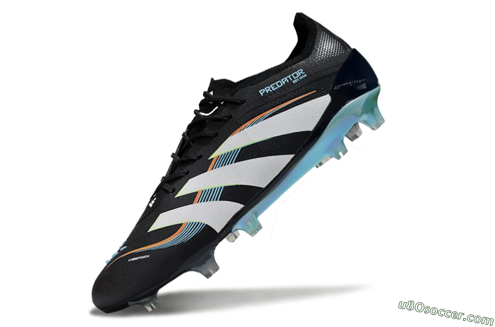 Adidas Predator 25 Elite FG Soccer Cleats - Black/White/Jade