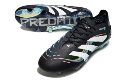 Adidas Predator 25 Elite FG Firm Ground Soccer Cleats - Black/White/Jade