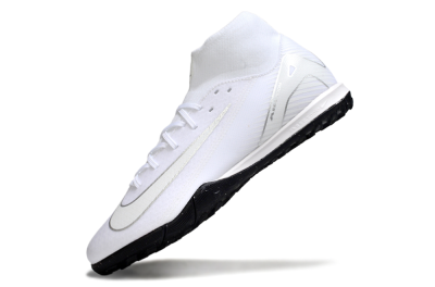 Nike Air Zoom Mercurial Superfly 10 Academy TF Artificial Turf Soccer Shoes - White/Silver/Black