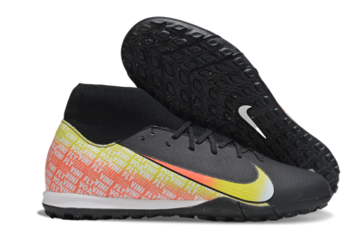 Nike Air Zoom Mercurial Superfly 10 Academy TF Artificial Turf Soccer Shoes - Black/Yellow/Red
