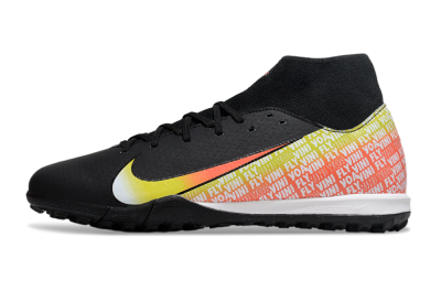 Nike Air Zoom Mercurial Superfly 10 Academy TF Artificial Turf Soccer Shoes - Black/Yellow/Red