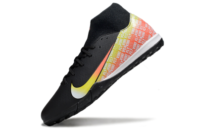 Nike Air Zoom Mercurial Superfly 10 Academy TF Artificial Turf Soccer Shoes - Black/Yellow/Red