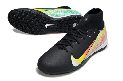 Nike Air Zoom Mercurial Superfly 10 Academy TF Artificial Turf Soccer Shoes - Black/Yellow/Red