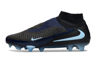 Nike Phantom 6 Elite High FG Firm Ground Soccer Cleats - Silver/White/Black