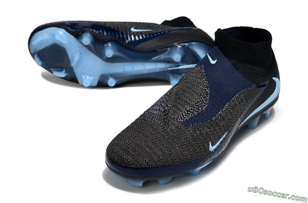 Nike Phantom 6 Elite High FG Firm Ground Soccer Cleats - Silver/White/Black 3