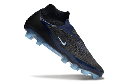 Nike Phantom 6 Elite High FG Firm Ground Soccer Cleats - Silver/White/Black