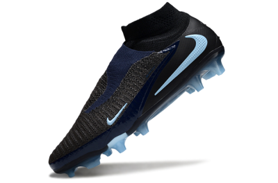 Nike Phantom 6 Elite High FG Firm Ground Soccer Cleats - Silver/White/Black