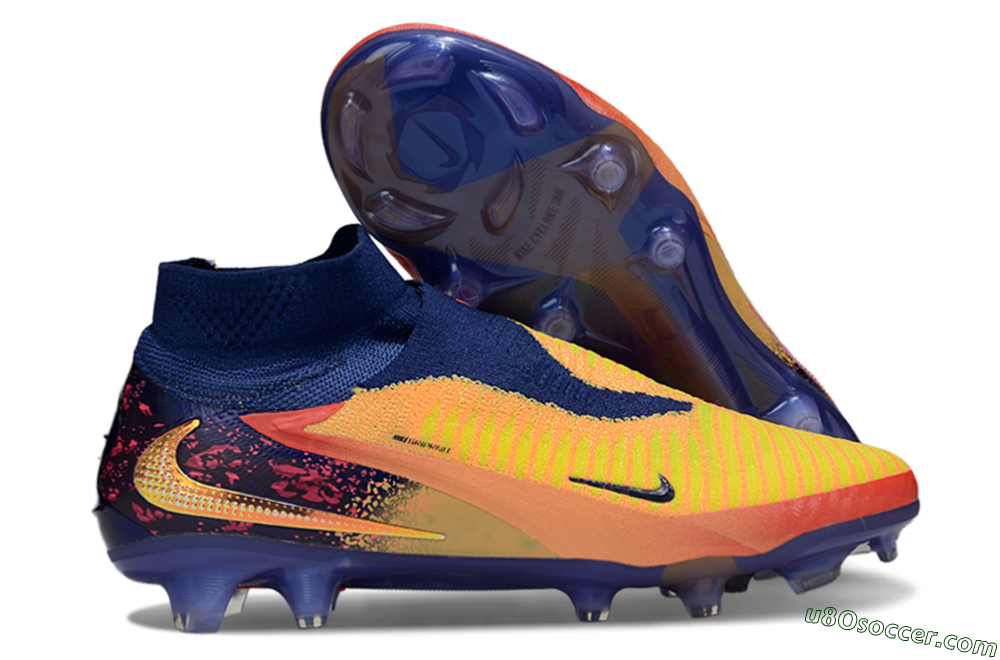 Nike Phantom 6 Elite FG Firm Ground Soccer Cleats - Red/Yellow/Blue 1
