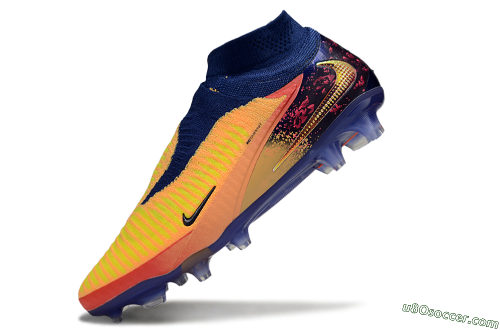 Nike Phantom 6 Elite FG Firm Ground Soccer Cleats - Red/Yellow/Blue 5