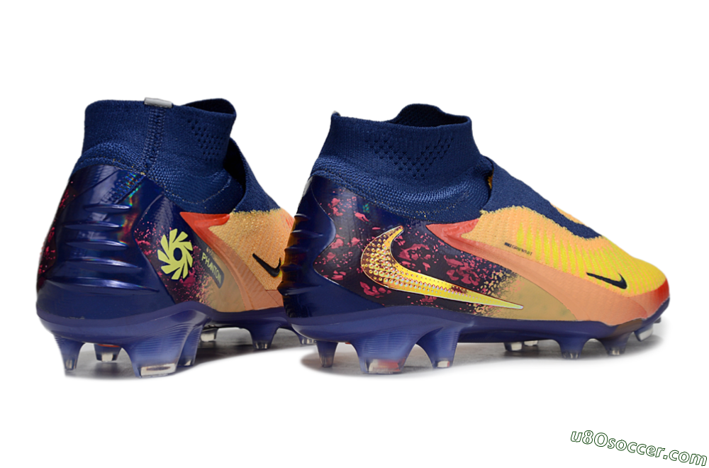 Nike Phantom 6 Elite FG Firm Ground Soccer Cleats - Red/Yellow/Blue 6