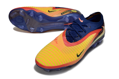 Nike Phantom 6 Elite Low FG Firm Ground Soccer Cleats - Yellow/Red/Blue/Gold