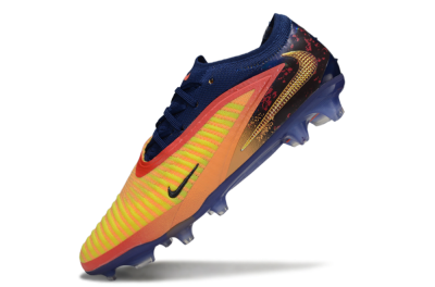 Nike Phantom 6 Elite Low FG Firm Ground Soccer Cleats - Yellow/Red/Blue/Gold