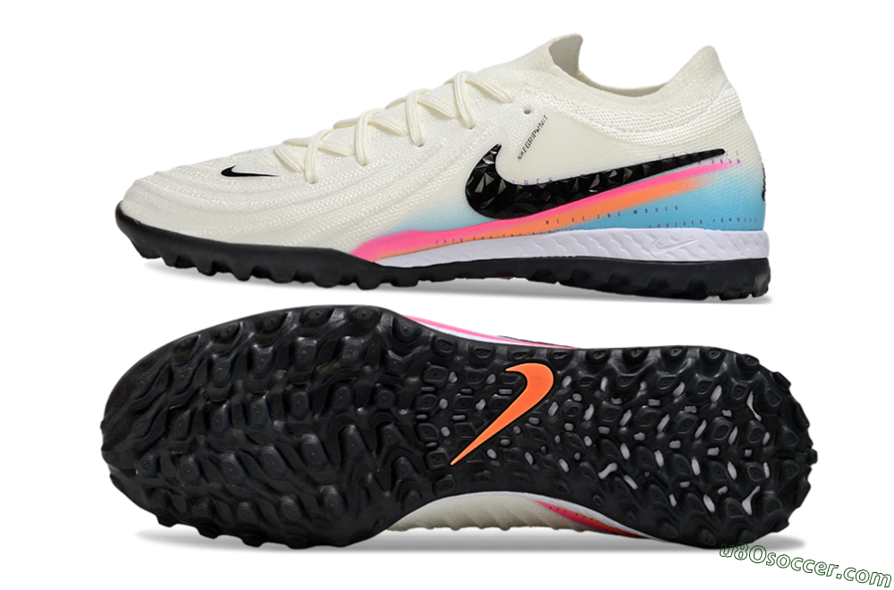 Nike Phantom GX 2 Elite TF Artificial Turf Soccer Shoes - White/Red/Jade 0