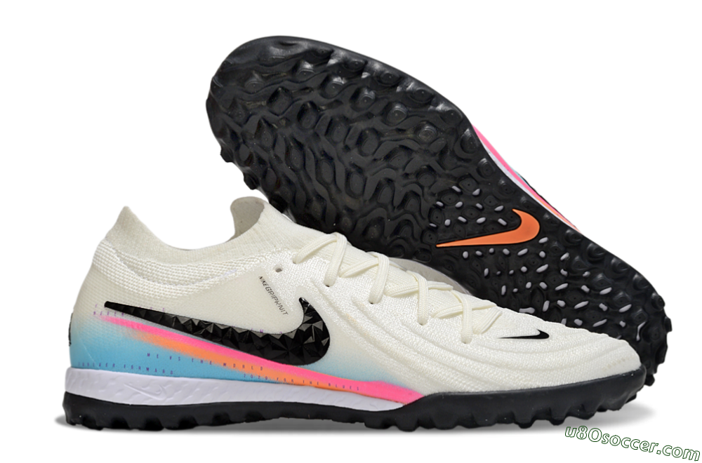 Nike Phantom GX 2 Elite TF Artificial Turf Soccer Shoes - White/Red/Jade 1