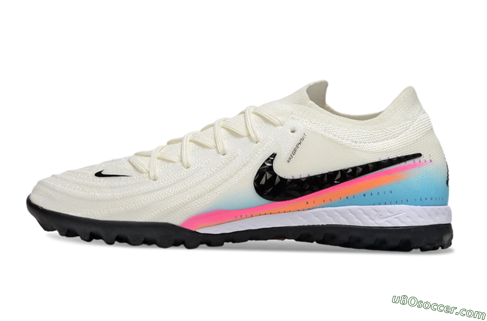 Nike Phantom GX 2 Elite TF Artificial Turf Soccer Shoes - White/Red/Jade 2