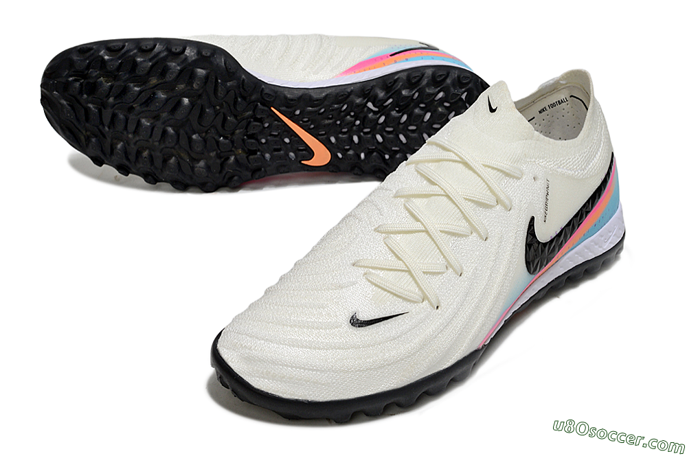 Nike Phantom GX 2 Elite TF Artificial Turf Soccer Shoes - White/Red/Jade 3