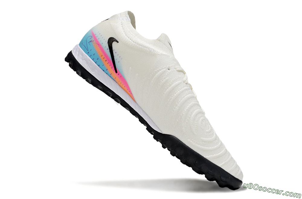 Nike Phantom GX 2 Elite TF Artificial Turf Soccer Shoes - White/Red/Jade 4