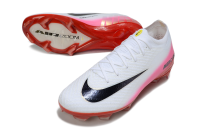 Nike Air Zoom Mercurial Vapor 16 Elite FG Firm Ground Soccer Cleats - White/Pink/Red