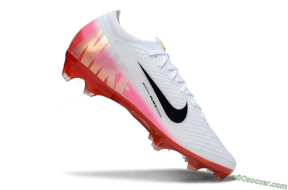 Nike Air Zoom Mercurial Vapor 16 Elite FG Firm Ground Soccer Cleats - White/Pink/Red 4
