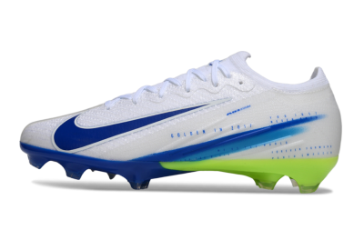 Nike Air Zoom Mercurial Vapor 16 Elite FG Firm Ground Soccer Cleats - White/Blue/Yellow