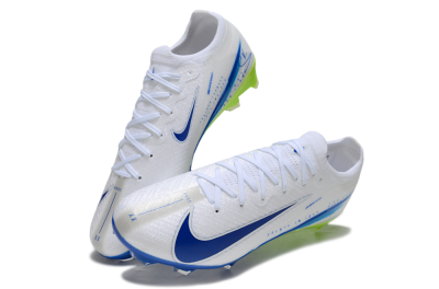 Nike Air Zoom Mercurial Vapor 16 Elite FG Firm Ground Soccer Cleats - White/Blue/Yellow
