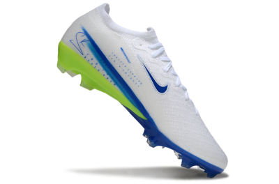 Nike Air Zoom Mercurial Vapor 16 Elite FG Firm Ground Soccer Cleats - White/Blue/Yellow