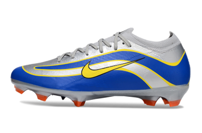 Nike Air Zoom Mercurial Vapor 16 Elite FG Firm Ground Soccer Cleats - Silver/Blue/Yellow