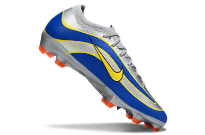 Nike Air Zoom Mercurial Vapor 16 Elite FG Firm Ground Soccer Cleats - Silver/Blue/Yellow