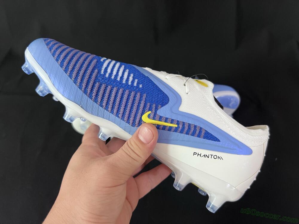 Nike Phantom 6 Elite Low FG Firm Ground Soccer Cleats - Blue/White/Yellow