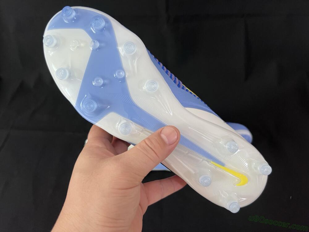 Nike Phantom 6 Elite Low FG Firm Ground Soccer Cleats - Blue/White/Yellow