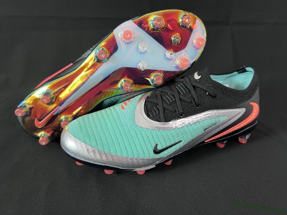 Nike Phantom 6 Low Elite AG Artificial Grass Soccer Cleats - Jade/Black/Silver