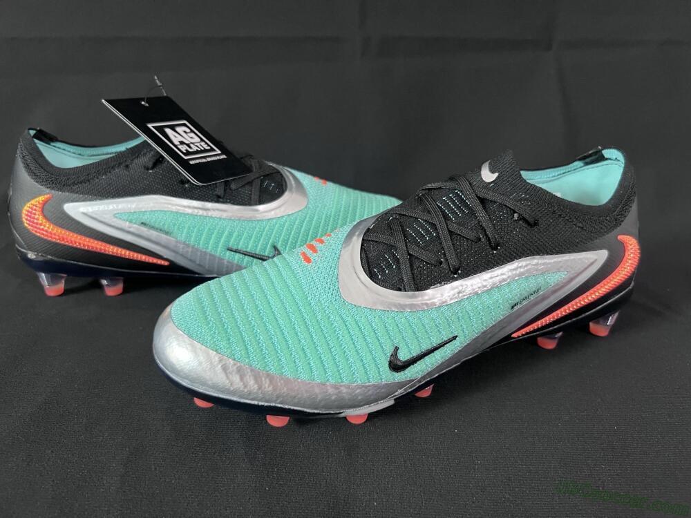 Nike Phantom 6 Low Elite AG Artificial Grass Soccer Cleats - Jade/Black/Silver