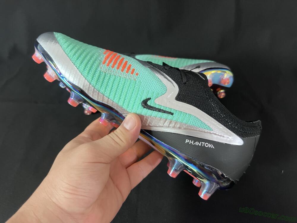 Nike Phantom 6 Low Elite AG Artificial Grass Soccer Cleats - Jade/Black/Silver