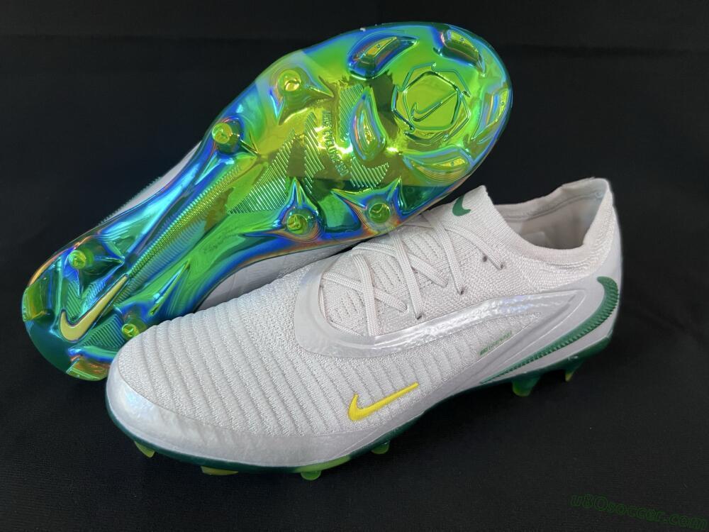 Nike Phantom 6 Low Elite FG Firm Ground Soccer Cleats - White/Silver/Gold