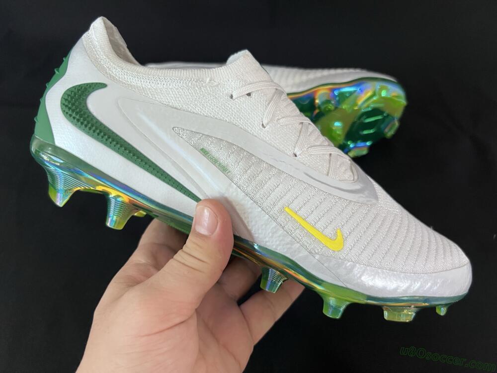 Nike Phantom 6 Low Elite FG Firm Ground Soccer Cleats - White/Silver/Gold