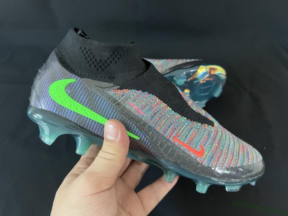 Nike Phantom 6 Elite FG Firm Ground Soccer Cleats - Black/Yellow/Red