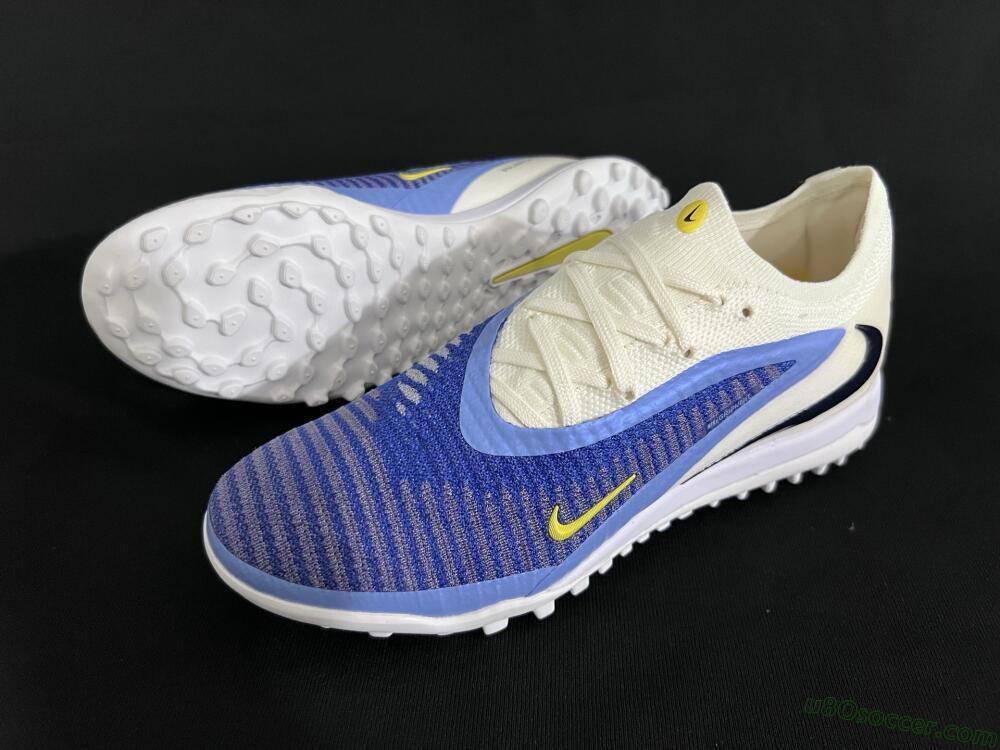 Nike Phantom 6 Elite TF Artificial Turf Soccer Shoes - Blue/White/Jade